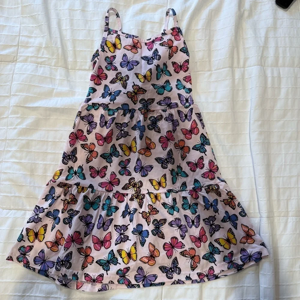 The Children’s Place Colorful Butterfly Print Dress size small 5/6 - Picture 6 of 7